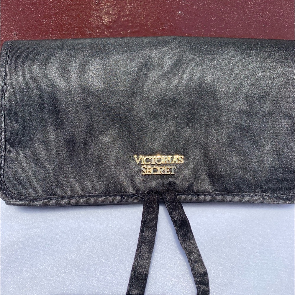 Victoria Secret Black & Pink Cosmetic Bag